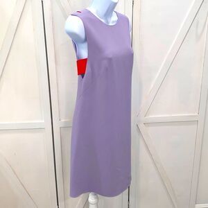 Emporia Armani Lilac Coral Sheath Dress Size 38